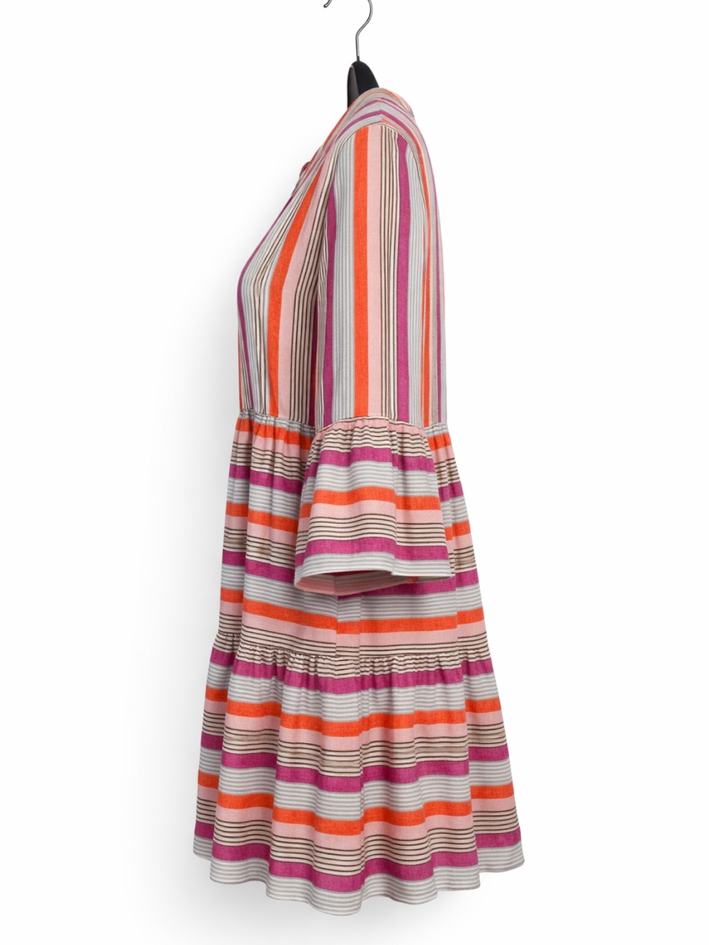 Boden Linen Dress Women 8 Tiered Bell Sleeve Cottagecore Relaxed A-Line Boho
R - Picture 5 of 17